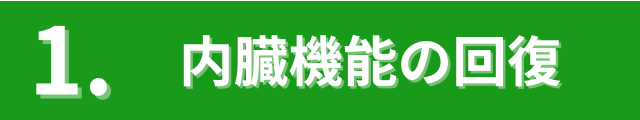 内臓機能の回復