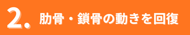 肋骨と鎖骨の動きを回復